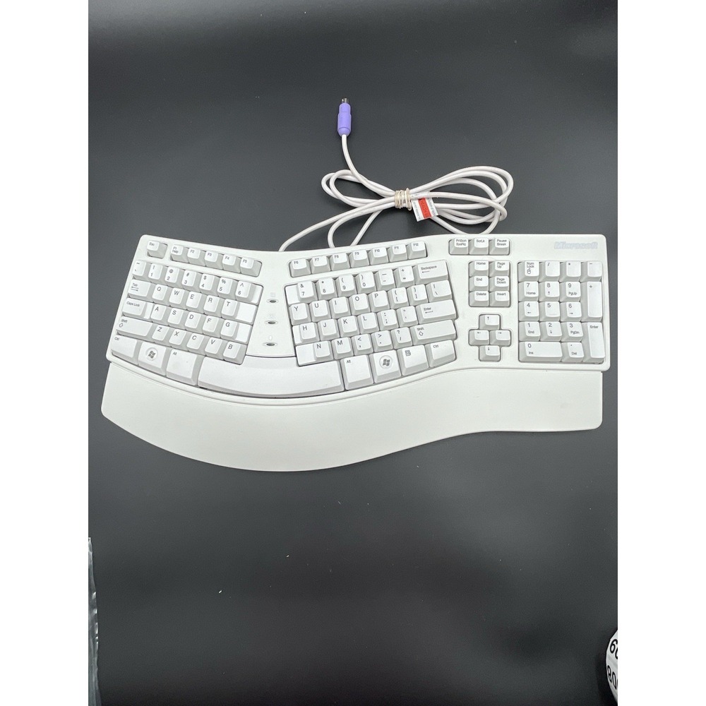 Microsoft Natural Keyboard Elite KU-0045 Ergonomic Wired USB White